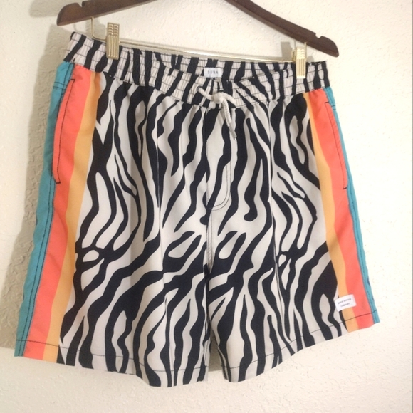 Duvin Design Co Zebra Disco Swim Short - Picture 3 of 7